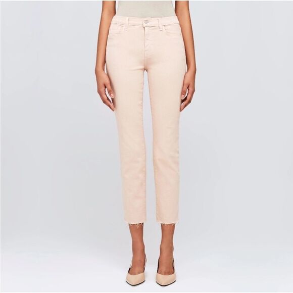 L’AGENCE NWT Sada High Rise Cropped Jeans in Petal Size 28 - Picture 1 of 7